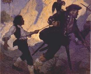 Jim, Long John Silver and his Parrot — Ньюэлл Конверс Уайет
