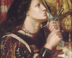 Joan of Arc Kisses the Sword of Liberation — Данте Габриэль Россетти
