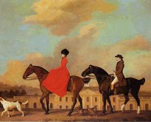 John and Sophia Musters riding at Colwick Hall — Джордж Стаббс