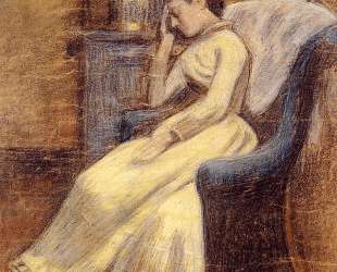 Julie Lemmen Sleeping in an Armchair — Жорж Леммен