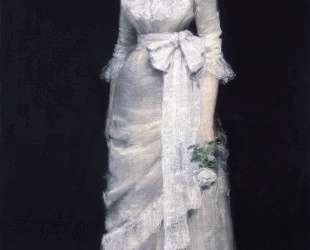 Lady in White Gown — Уильям Меррит Чейз
