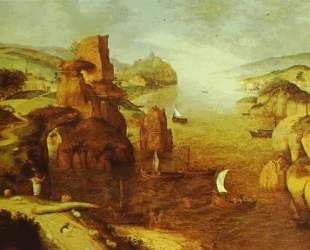 Пейзаж со Христом и апостолами на Тивериадском озере — Питер Брейгель Старший