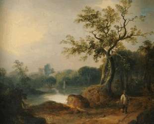 Landscape with Figures on a Path — Уильям Шайер