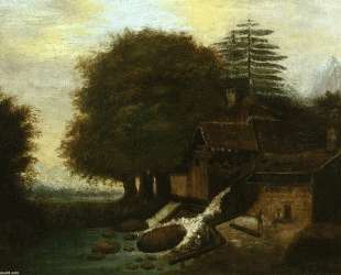 Landscape with Mill — Поль Сезанн