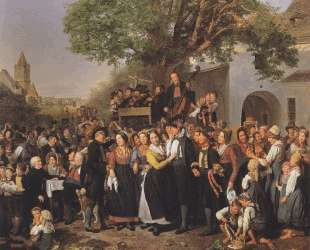 Lower-Austrian Peasant Wedding — Фердинанд Георг Вальдмюллер