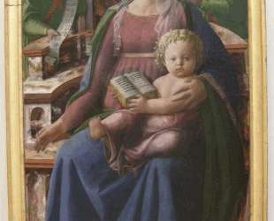 Madonna and Child Enthroned with Two Angels — Филиппо Липпи