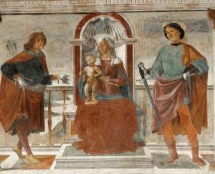 Madonna and Child with St. Sebastian and St. Julian — Доменико Гирландайо
