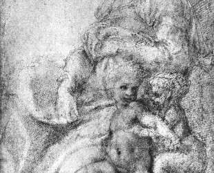 Madonna, Child and St. John the Baptist — Микеланджело