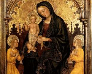 Madonna with Child and Two Angels Gentile da Fabriano — Джентиле да Фабриано