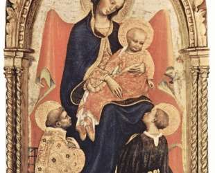 Madonna with St. Julian and St. Laurenzius — Джентиле да Фабриано