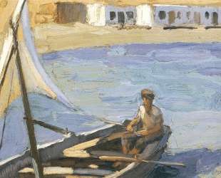 Boat with Sail (Panormos, Tinos) — Николаос Литрас