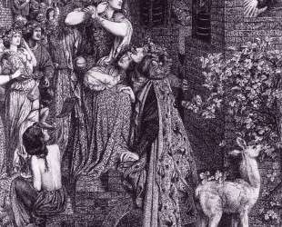 Mary Magdalene at the door of Simon the Pharisee — Данте Габриэль Россетти