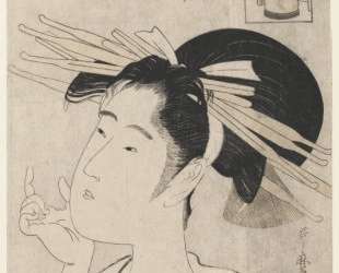 Midori of the Hinataka, from The Hour of the Rat — Китагава Утамаро