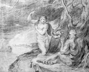 Minerva and Odysseus at Telemachus — Теодор ван Тульден