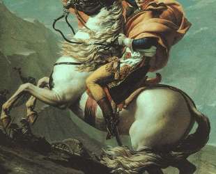 Наполеон пересекает Альпы в Сен-Бернар Пасс, 20 мая 1800 — Жак Луи Давид