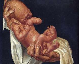 Newborn Baby on Hands — Отто Дикс