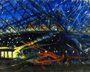 Night View of Brooklyn Bridge — Джозеф Стелла