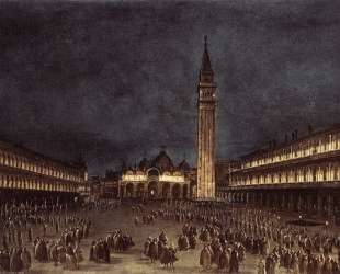 Nighttime Procession in Piazza San Marco — Франческо Гварди