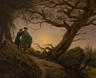 Two Men Contemplating the Moon — Каспар Давид Фридрих