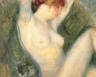 Nude in green chair — Уильям Джеймс Глакенс