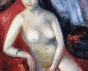 Nude on a Red Sofa — Уильям Джеймс Глакенс