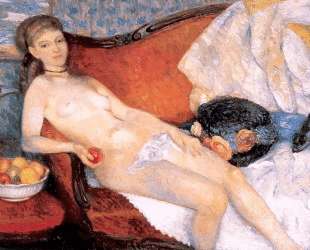 Nude with Apple — Уильям Джеймс Глакенс