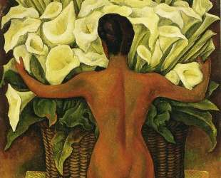 Nude with Calla Lilies — Диего Ривера