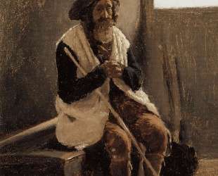 Старик, сидящий на сундуке Коро — Камиль Коро
