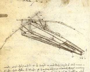 One of Leonardo da Vinci’s designs for an Ornithopter — Леонардо да Винчи