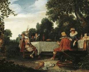 Party in the Garden — Эсайас ван де Вельде