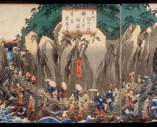 Pilgrimage to the Cave Shrine of Benzaiten — Хиросиге