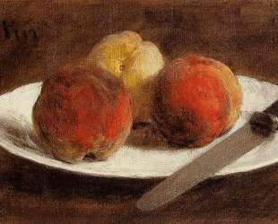 Plate of Peaches — Анри Фантен-Латур