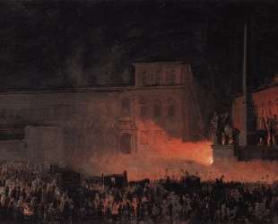 Политическая демонстрация в Риме в 1846 году — Карл Брюллов
