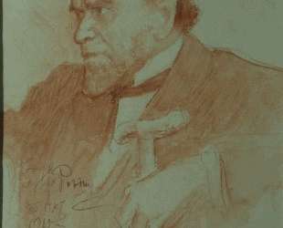 Portrait of Academician A. F. Koni — Илья Репин