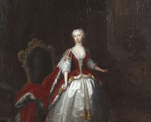Portrait of Augusta of Saxe Gotha — Уильям Хогарт