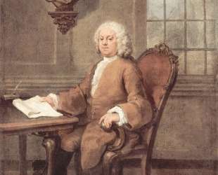 Portrait of Dr. Benjamin Hoadly — Уильям Хогарт