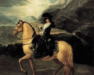 Portrait of Maria Teresa de Vallabriga on horseback — Франсиско де Гойя