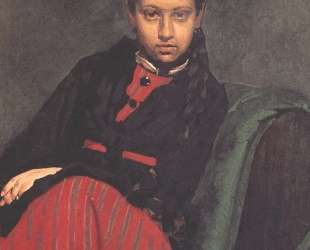 Портрет В. А.Шевцовой, впоследствии жены художника — Илья Репин