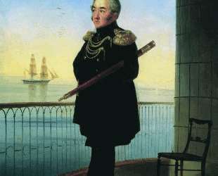 Портрет вице-адмирала М. П. Лазарева — Иван Айвазовский