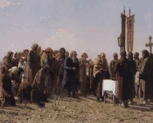 Молебен во время засухи — Григорий Мясоедов