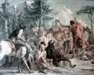 Preaching of John the Baptist — Джованни Доменико Тьеполо