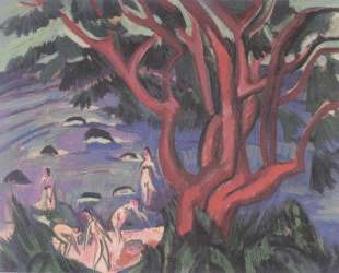 Red Tree on the Beach — Эрнст Людвиг Кирхнер