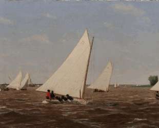Sailboats Racing on the Delaware — Томас Икинс