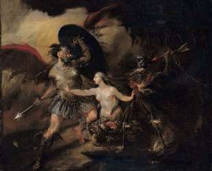 Satan, Sin and Death — Уильям Хогарт