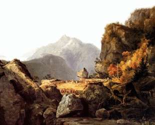 Scene from ‘The Last of the Mohicans’, by James Fenimore Cooper — Томас Коул