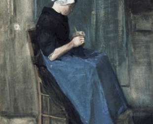Scheveningen Woman Knitting — Винсент Ван Гог