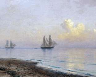 Seascape with sailboats — Лев Лагорио
