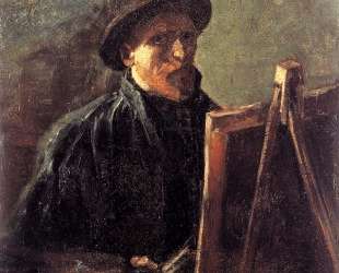 Self-Portrait with Dark Felt Hat at the Easel — Винсент Ван Гог