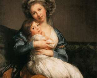 Self Portrait with Her Daughter, Julie — Элизабет Луиза Виже-Лебрен