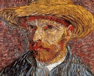 Self-Portrait with Straw Hat — Винсент Ван Гог